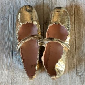 Cute gold flats girls